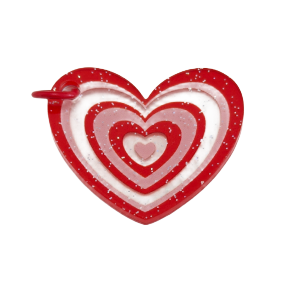 Layered Glitter Heart