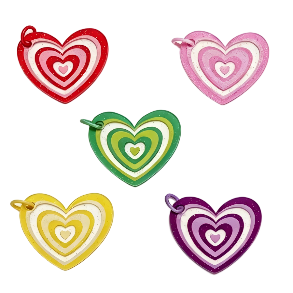 Layered Glitter Heart